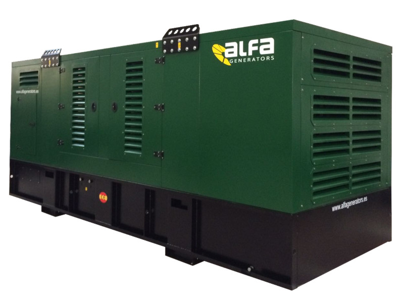 Generador eléctrico Alfa Generators insonorizado 40-44 kVA Baudouin agua