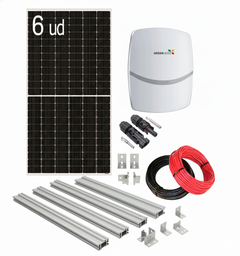 Kit solar autoconsumo 3000W Monofásico BÁSICO